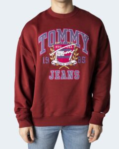 Felpa senza cappuccio Tommy Hilfiger Jeans Bordeaux - Foto 1