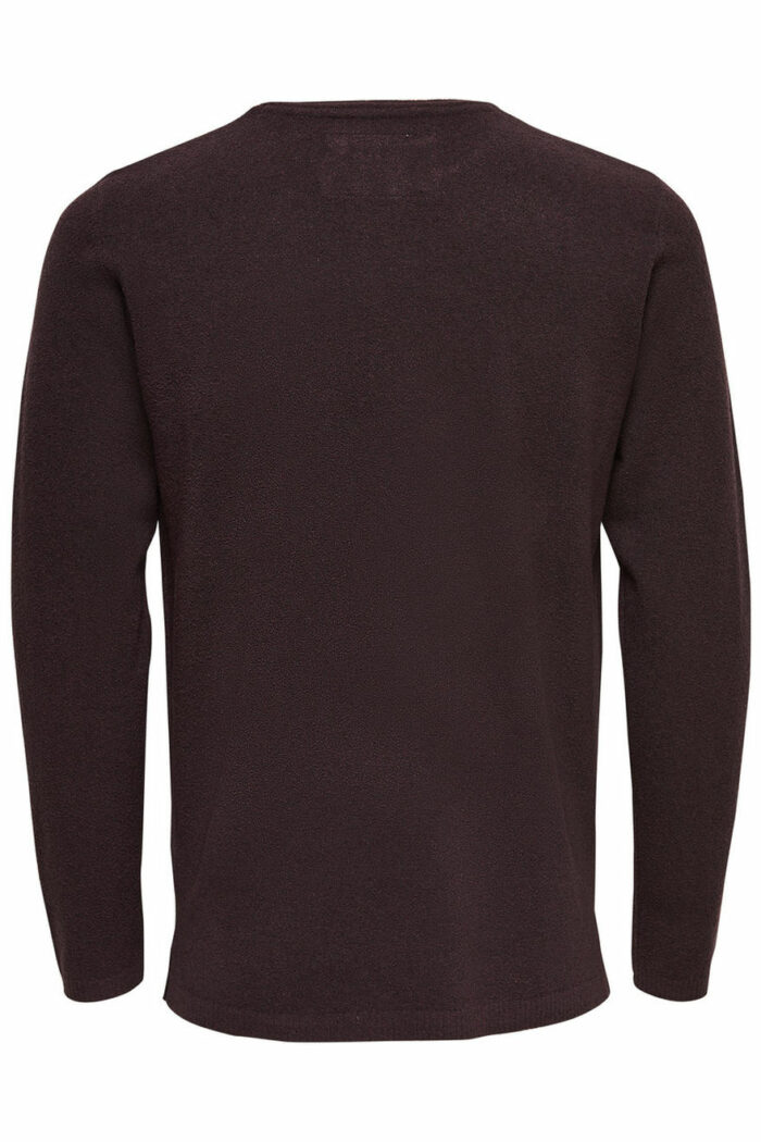 Maglione Only & Sons ted crew neck Bordeaux