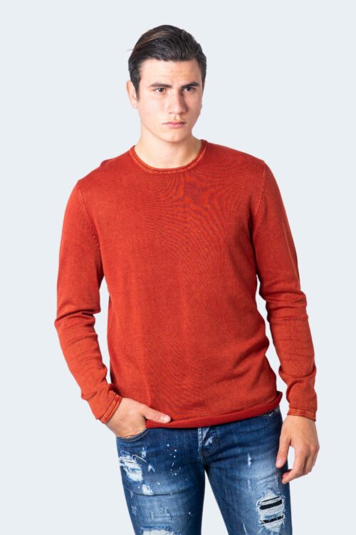 Maglia Only & Sons onsgarson 12 wash crew knit Rosso