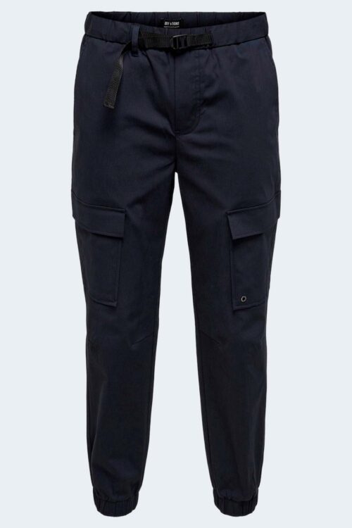Pantaloni con cavallo basso Only & Sons ons kane cuff Blue scuro