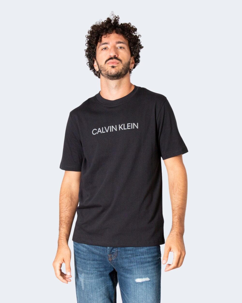 T-shirt Calvin Klein Performance Nero - Foto 1
