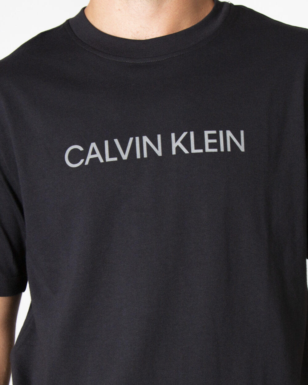 T-shirt Calvin Klein Performance Nero - Foto 2