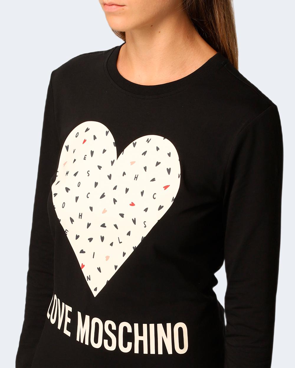 T-shirt manica lunga Love Moschino Nero - Foto 3
