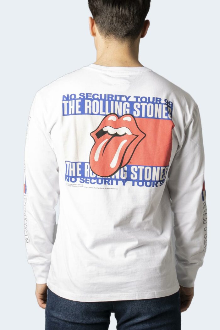 T-shirt manica lunga Tommy Hilfiger Jeans abo tju rolling stones ls tee Bianco