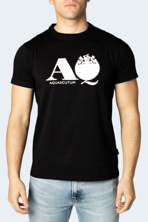 T-shirt Aquascutum tai001 Nero