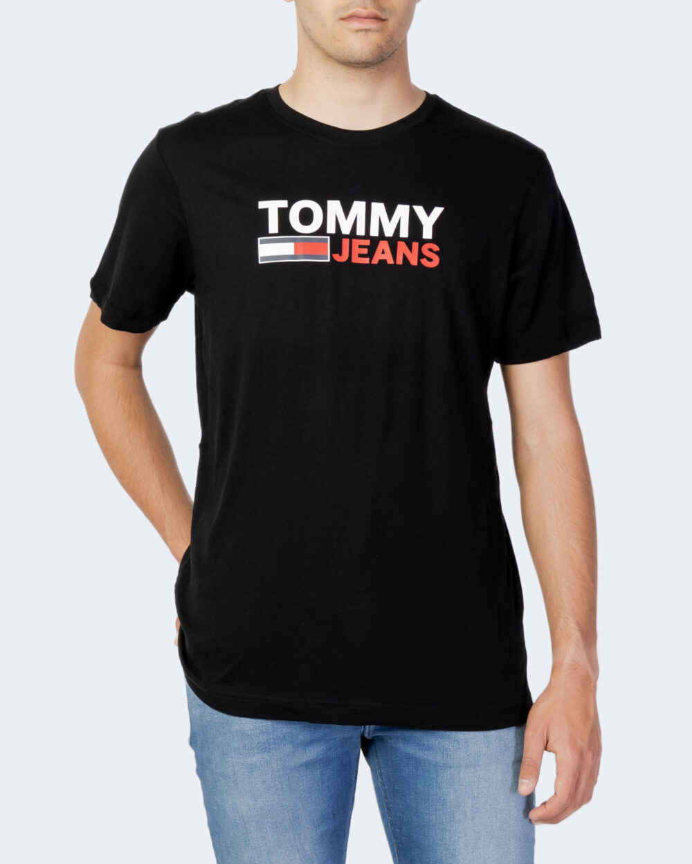 T-shirt Tommy Hilfiger Jeans Nero - Foto 1