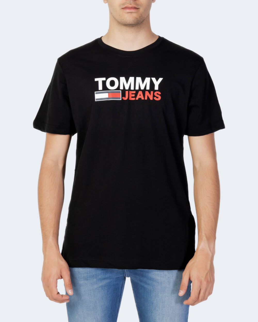 T-shirt Tommy Hilfiger Jeans Nero - Foto 4