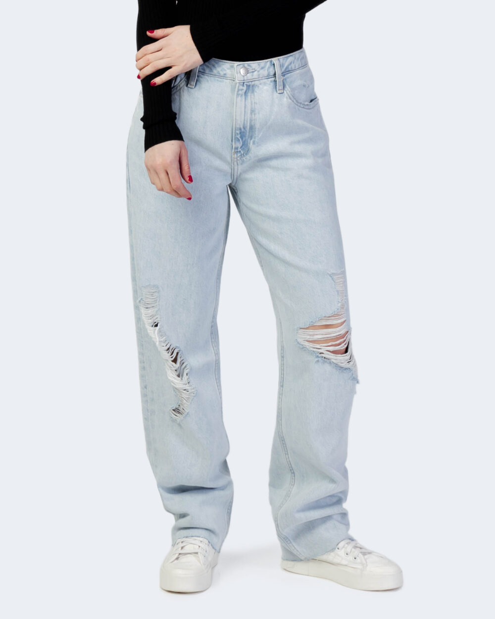 Jeans slim Calvin Klein Jeans Denim chiaro - Foto 1