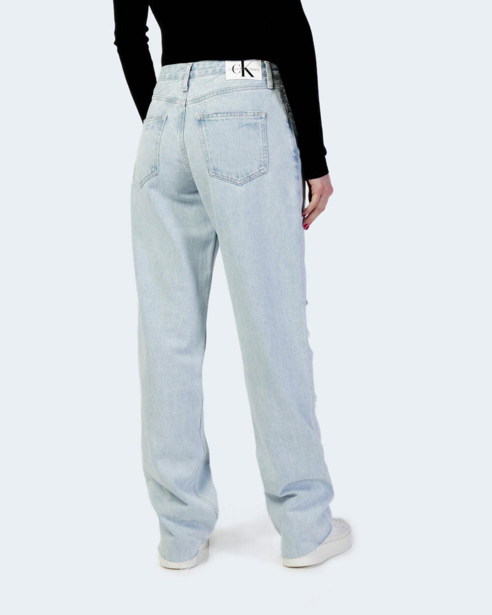 Jeans slim Calvin Klein Jeans Denim chiaro - Foto 4