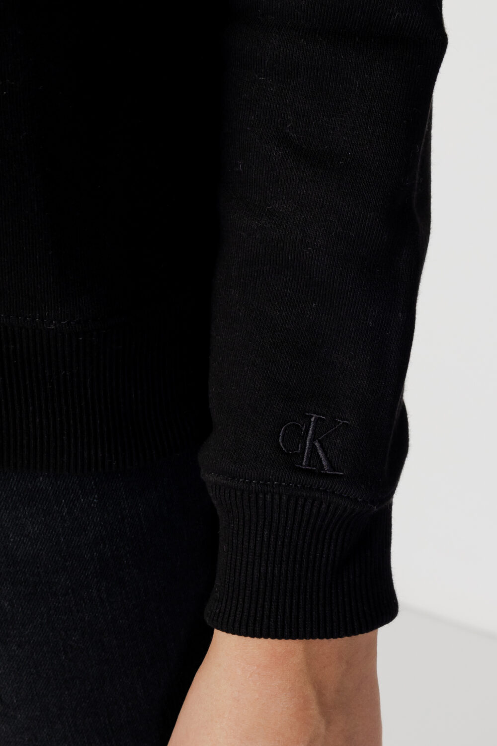 Felpa con cappuccio Calvin Klein Jeans Nero - Foto 3