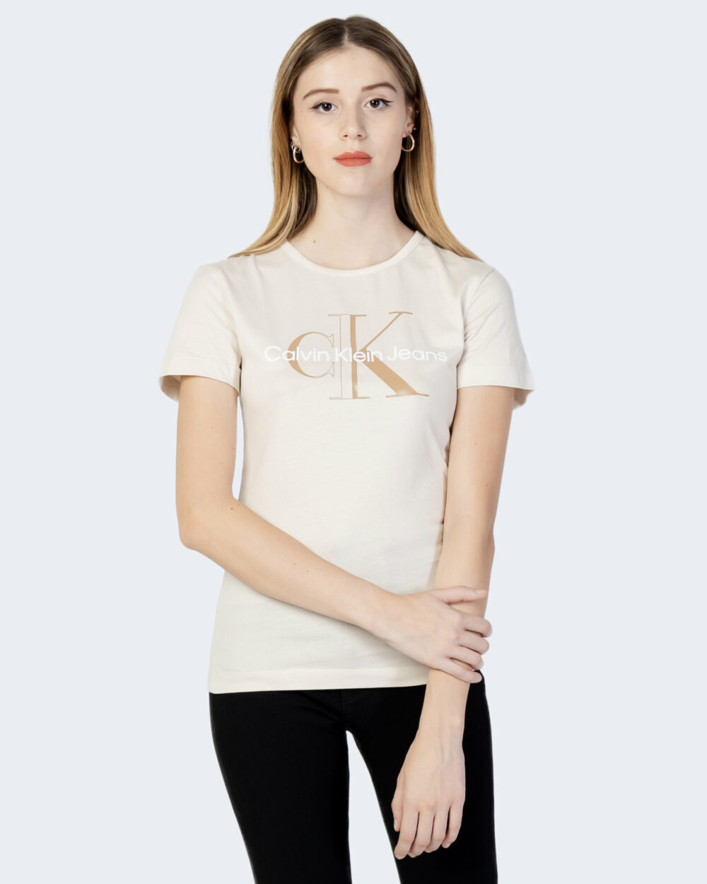 T-shirt Calvin Klein Jeans Beige - Foto 1