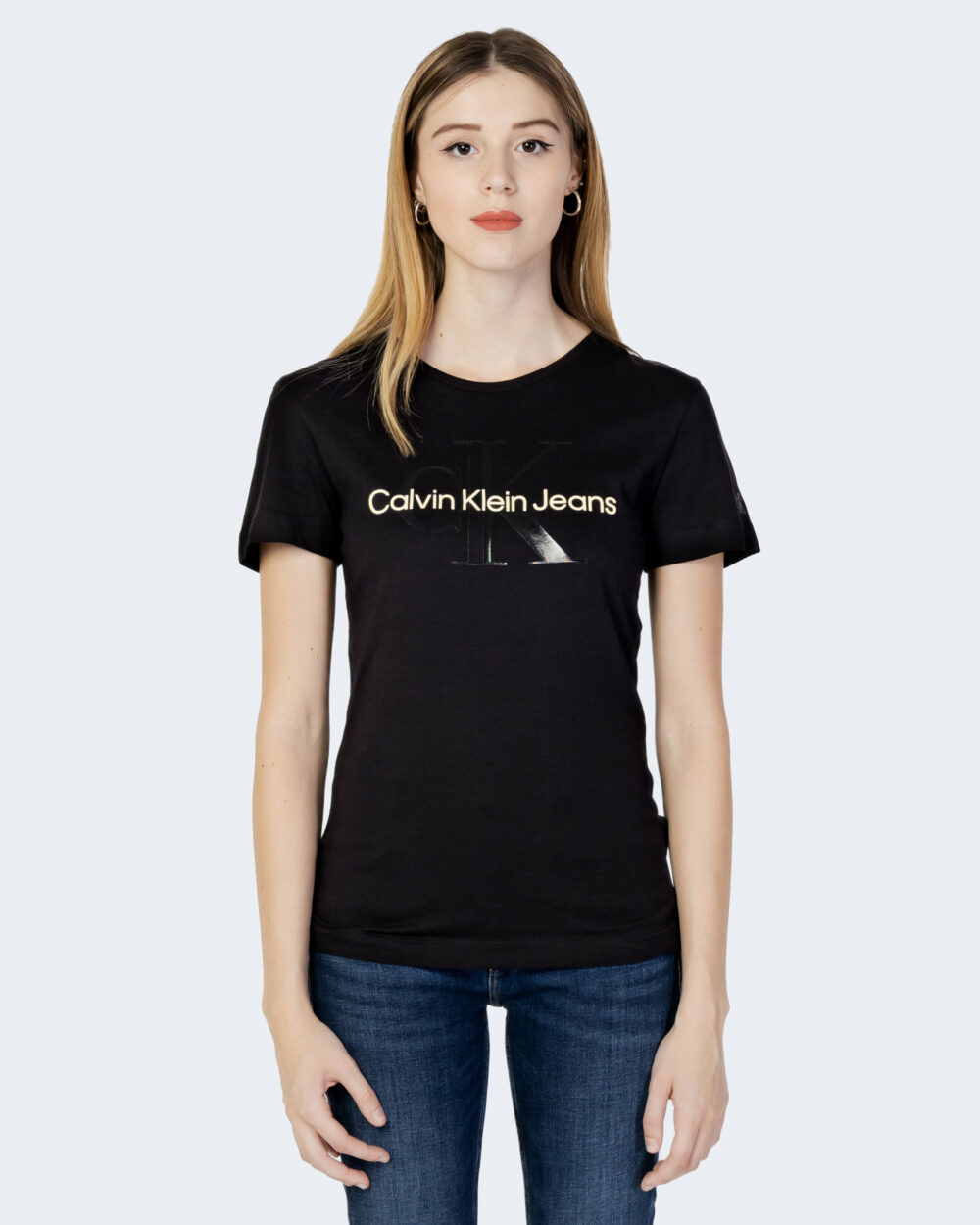 T-shirt Calvin Klein Jeans Nero - Foto 4