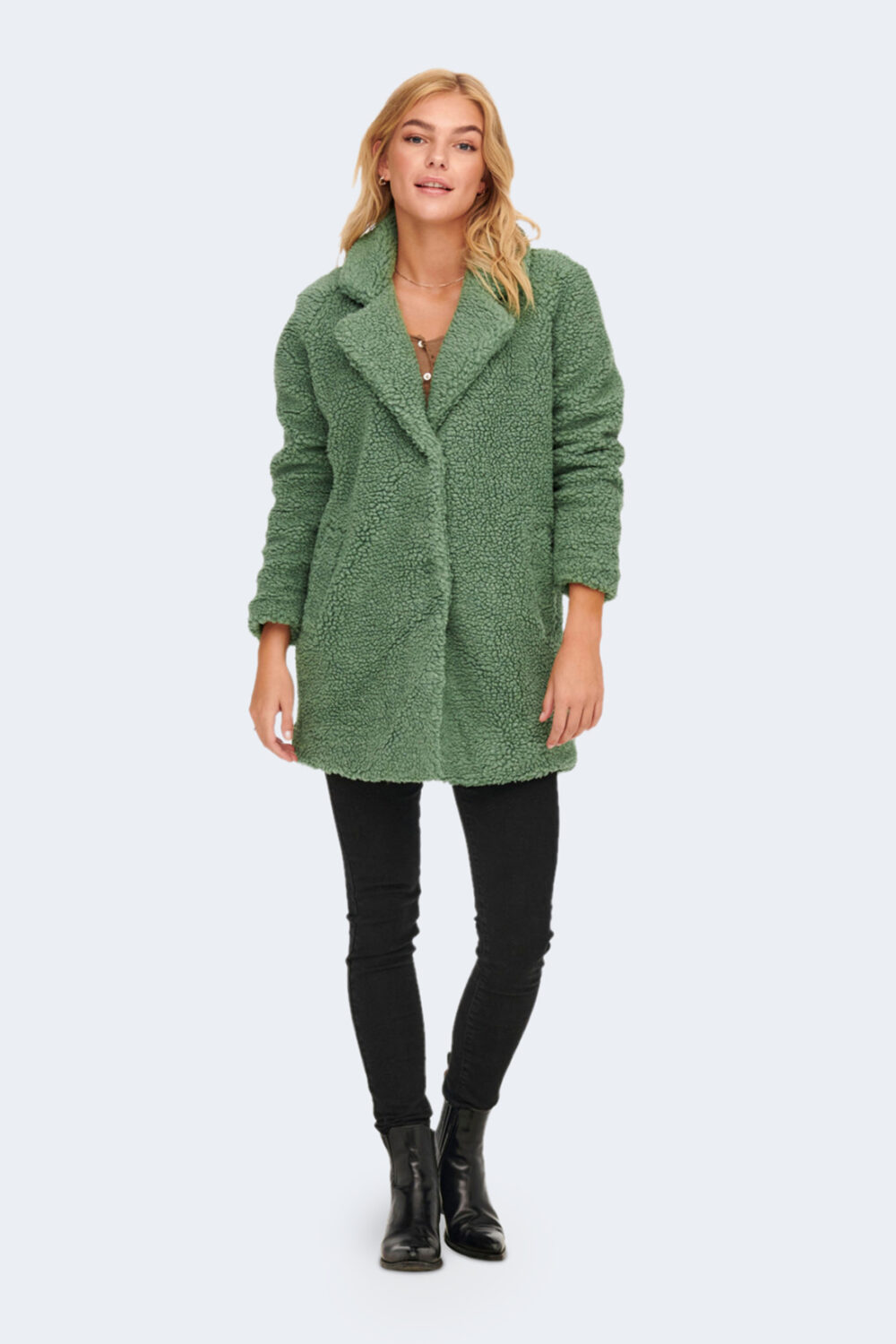 Cappotto Only VERDE SALVIA - Foto 3