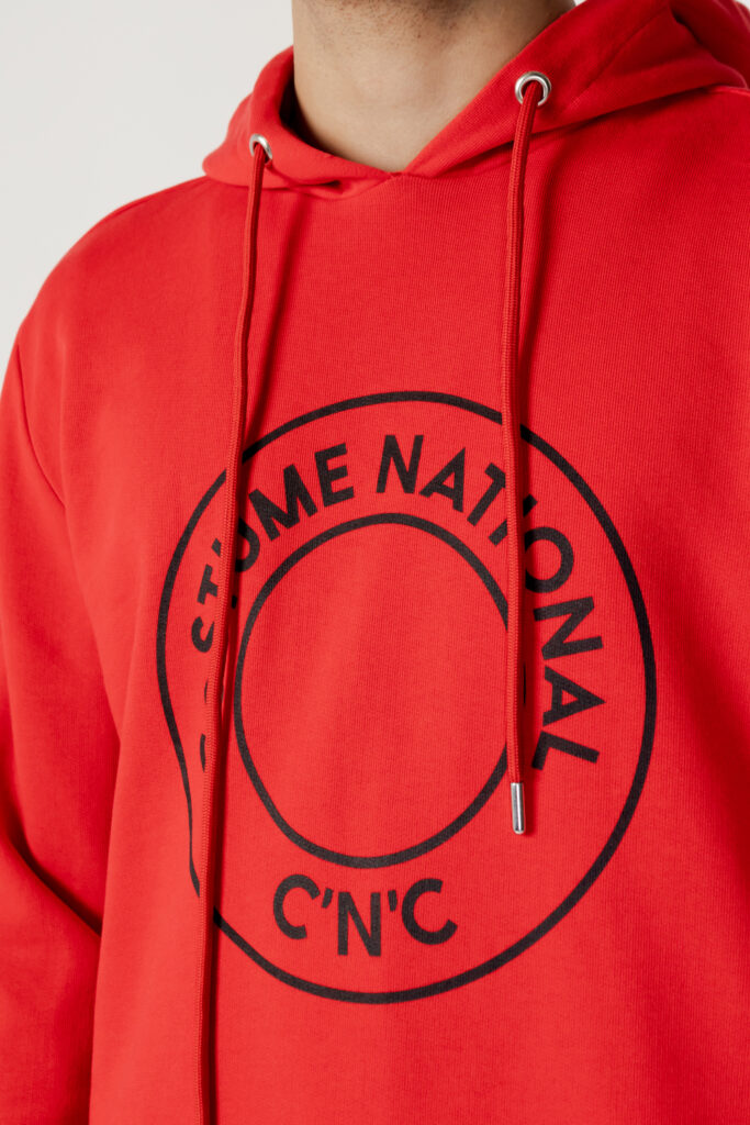 Felpa con cappuccio CNC Costume National logo Rosso