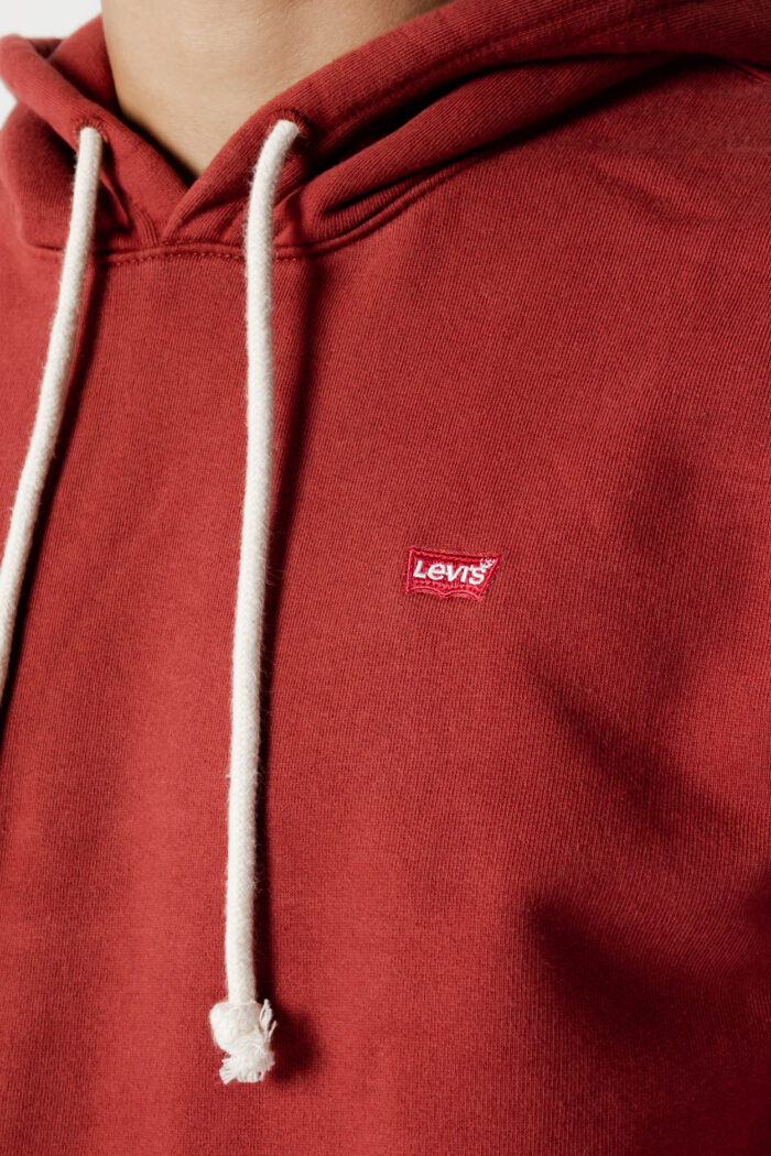 Felpa con cappuccio Levi’s® new original hoodie Rosso