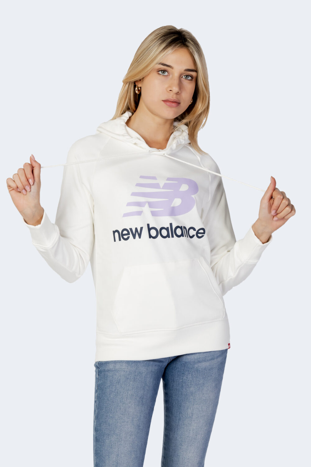 Felpa con cappuccio New Balance Bianco - Foto 5
