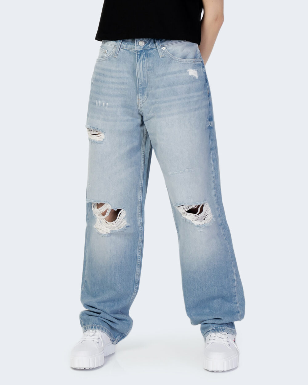 Jeans larghi Calvin Klein Jeans Denim chiaro - Foto 1