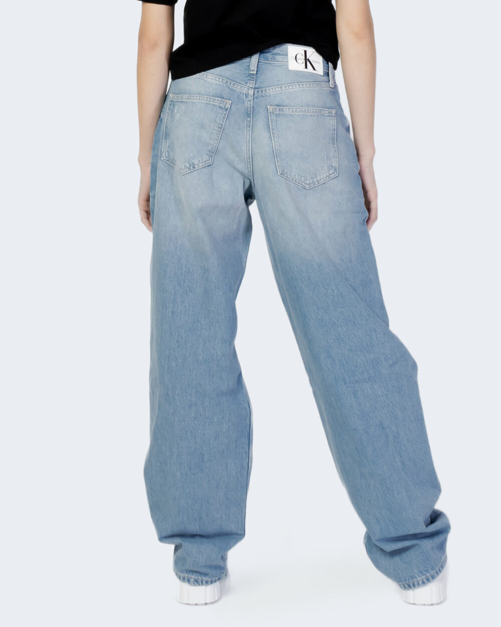 Jeans larghi Calvin Klein Jeans Denim chiaro - Foto 4