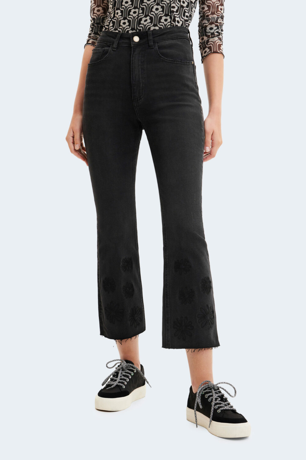 Jeans bootcut Desigual Nero - Foto 1