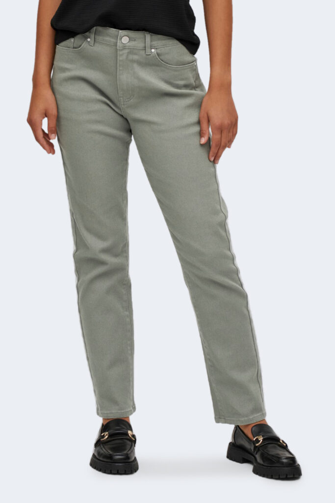 Jeans slim Vila Clothes vistray rw jeans color denim – noos VERDE SALVIA