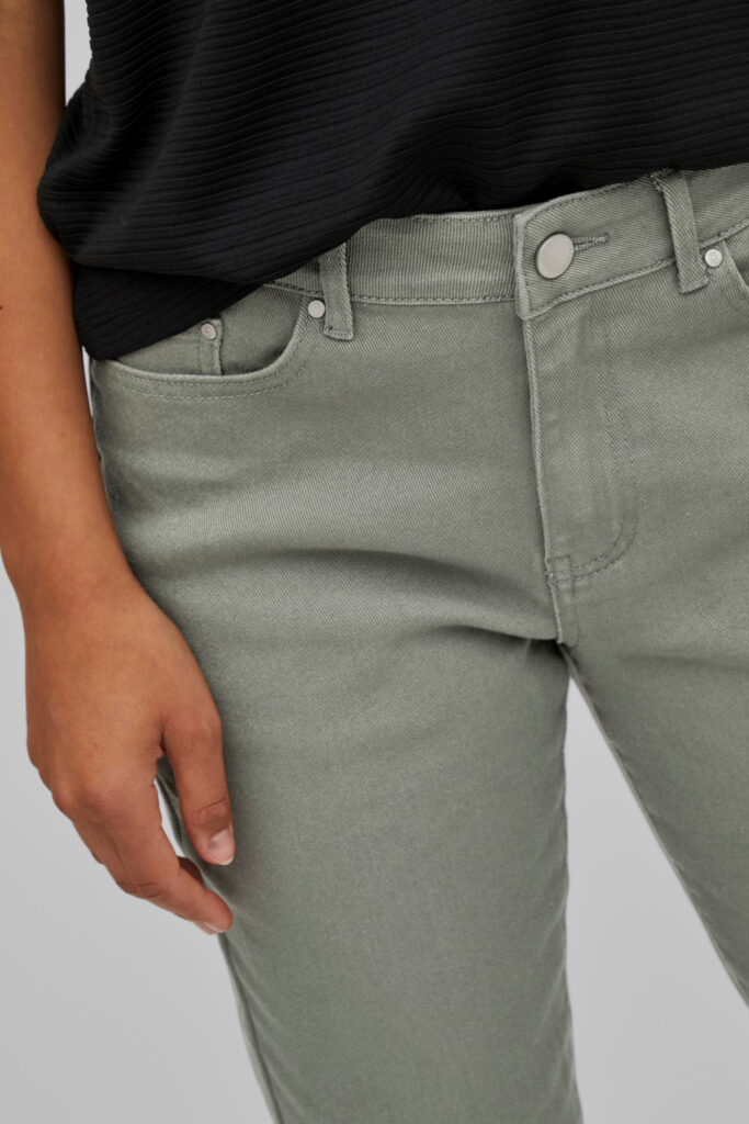 Jeans slim Vila Clothes vistray rw jeans color denim – noos VERDE SALVIA