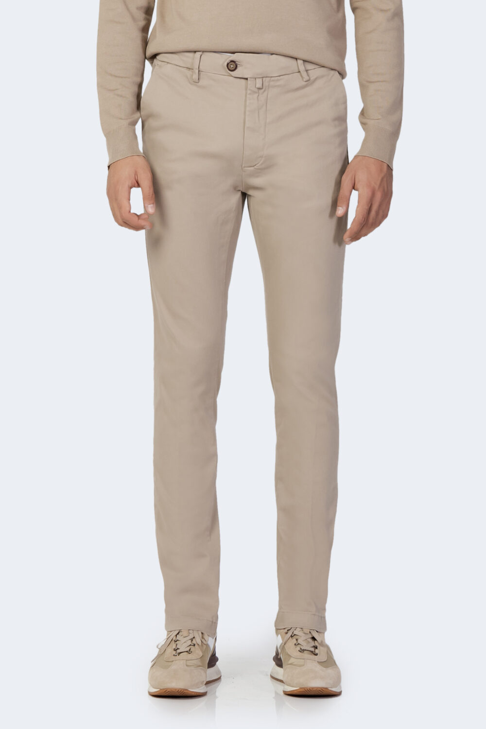 Pantaloni slim Borghese Beige - Foto 3