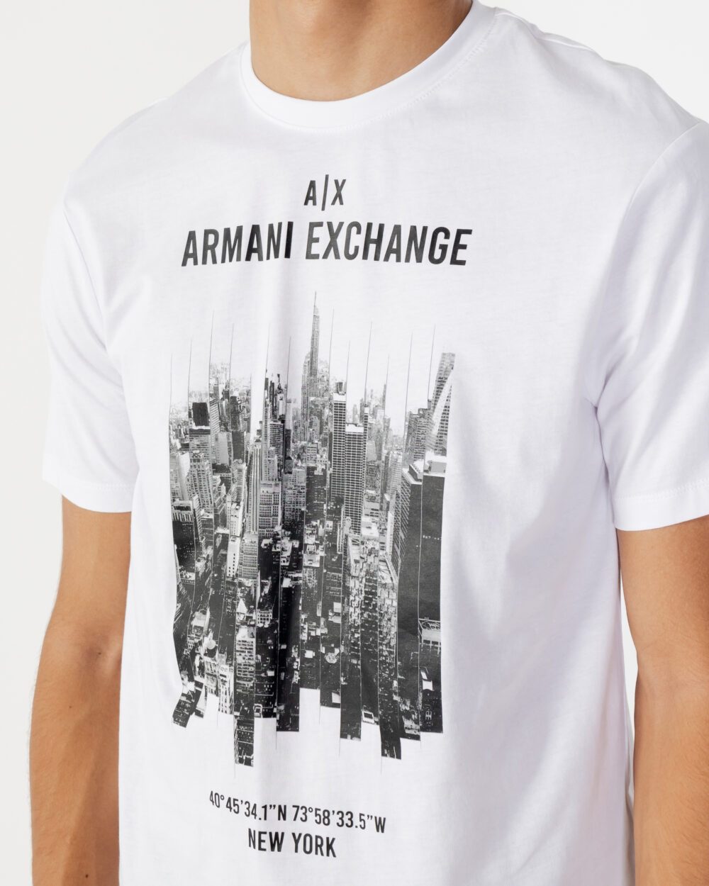 T-shirt Armani Exchange Bianco - Foto 2