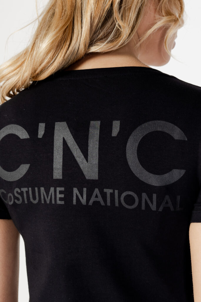 T-shirt CNC Costume National logo Nero