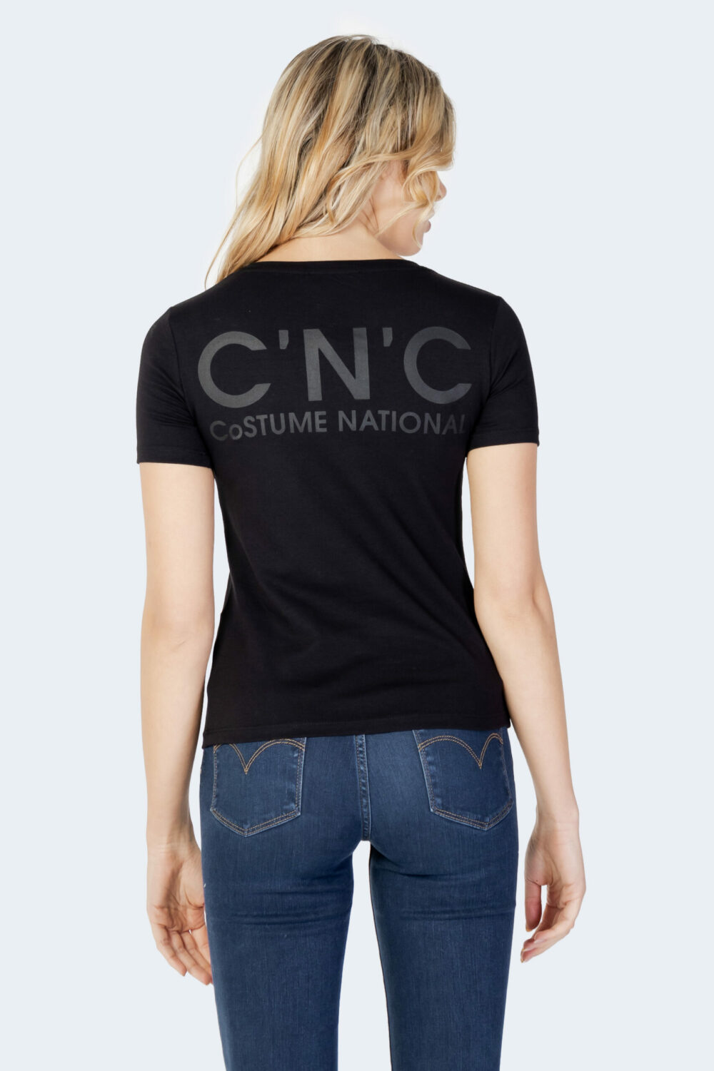 T-shirt CNC Costume National Nero - Foto 3