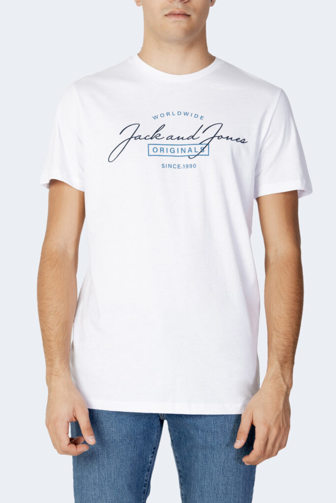T-shirt Jack Jones jorferry tee ss crew neck  fst Bianco