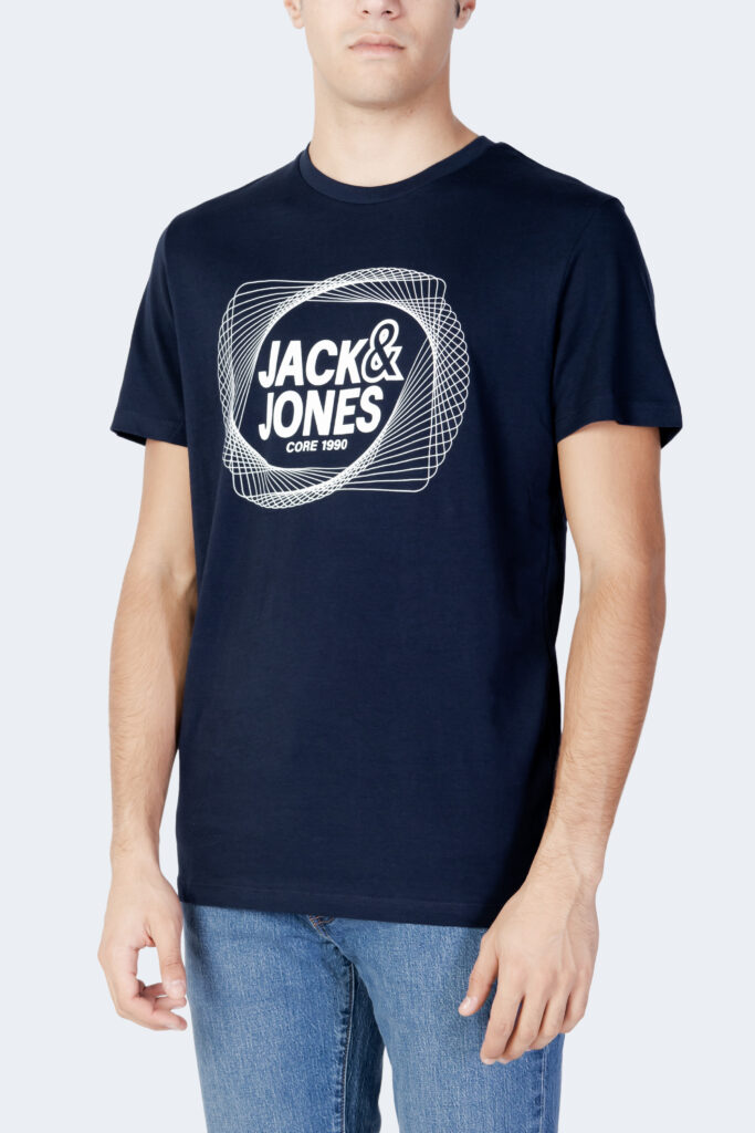 T-shirt Jack Jones jcoluca tee ss crew neck fst Blu