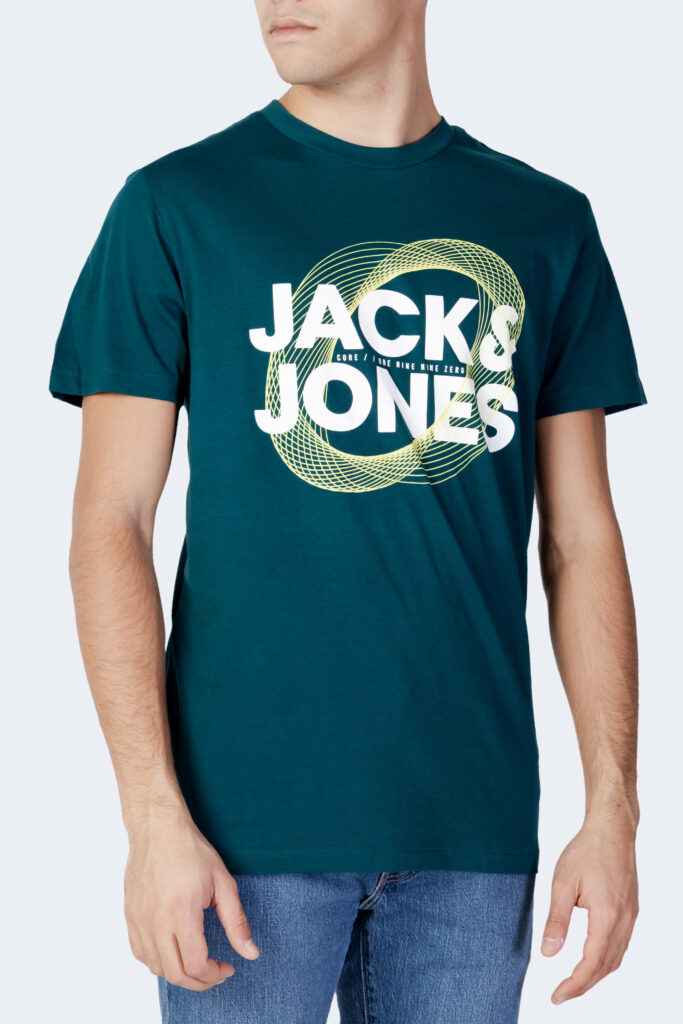 T-shirt Jack Jones jcoluca tee ss crew neck fst Petrolio