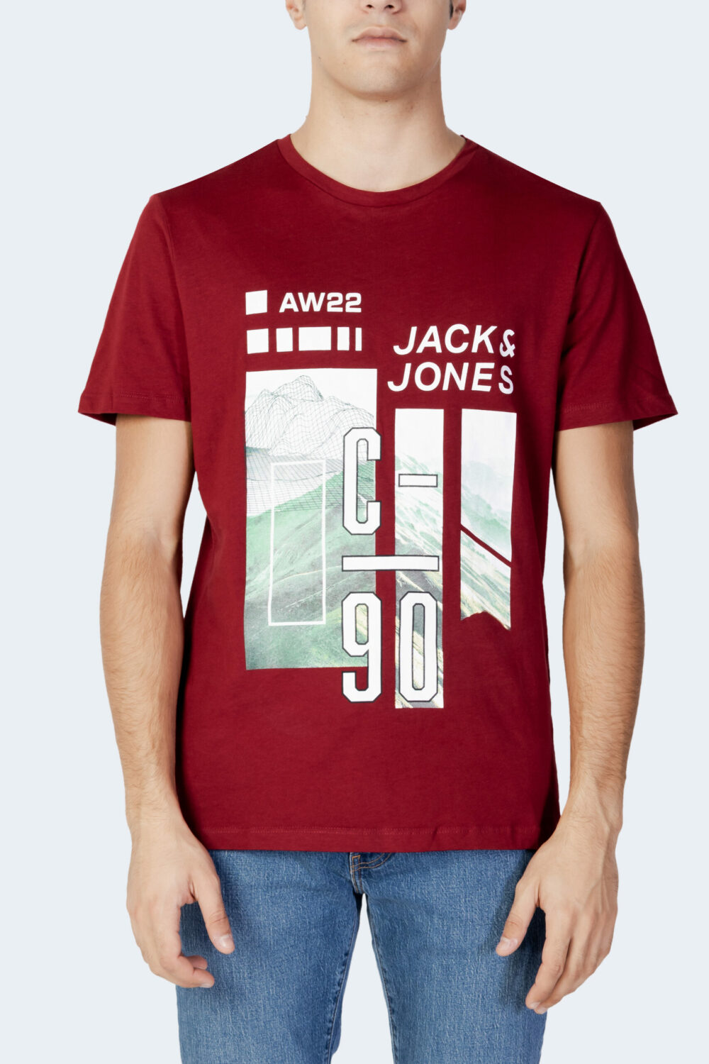 T-shirt Jack Jones Rosso - Foto 4