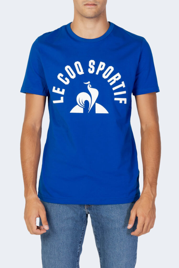 T-shirt LE COQ SPORTIF logo monocolore Blu