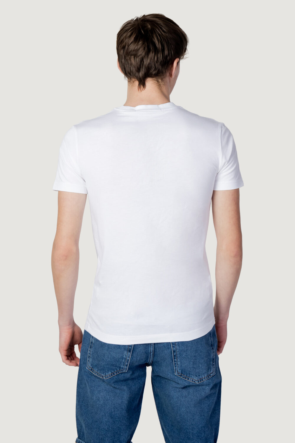 T-shirt Calvin Klein Jeans micro monologo tee Bianco - Foto 3