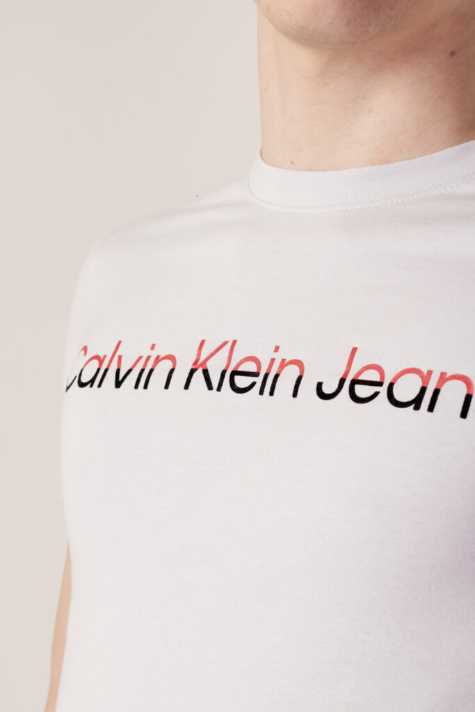 T-shirt Calvin Klein Jeans mixed institutional Grigio Chiaro
