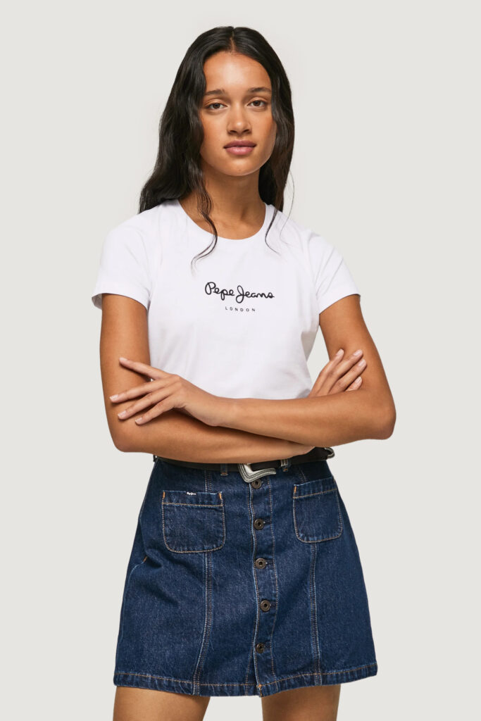 T-shirt Pepe Jeans new virginia Bianco