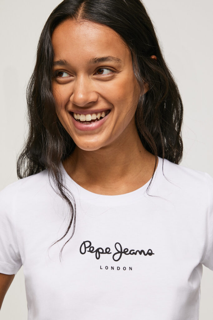 T-shirt Pepe Jeans new virginia Bianco
