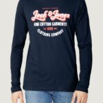T-shirt manica lunga Jack Jones andy tee ls crew neck Blu - Foto 1