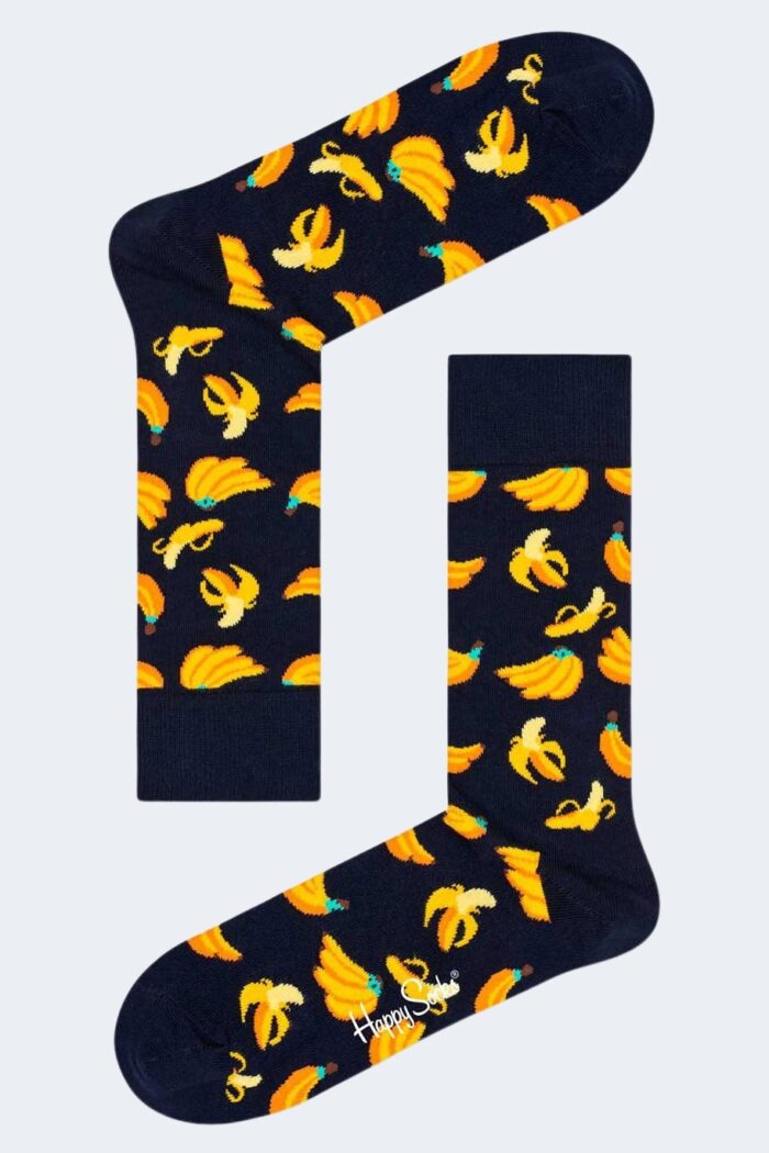 Calzini Lunghi Happy Socks banana sock Nero