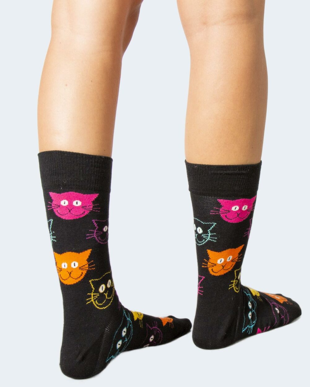 Calzini Lunghi Happy Socks cat sock Nero - Foto 1