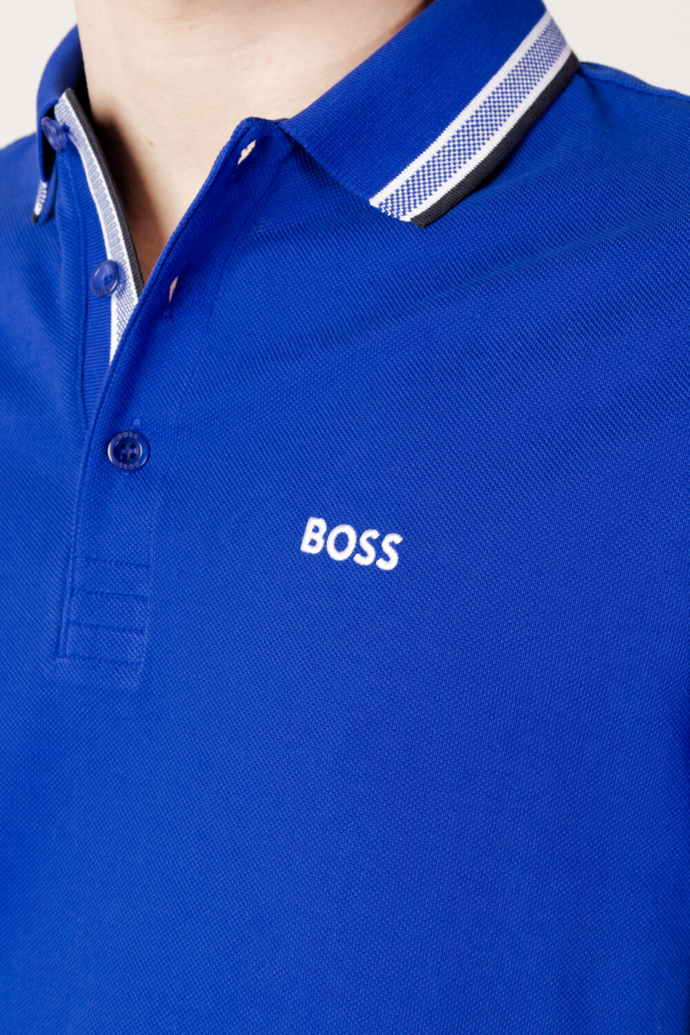 Polo manica corta Boss jersey paddy Blu - Foto 2