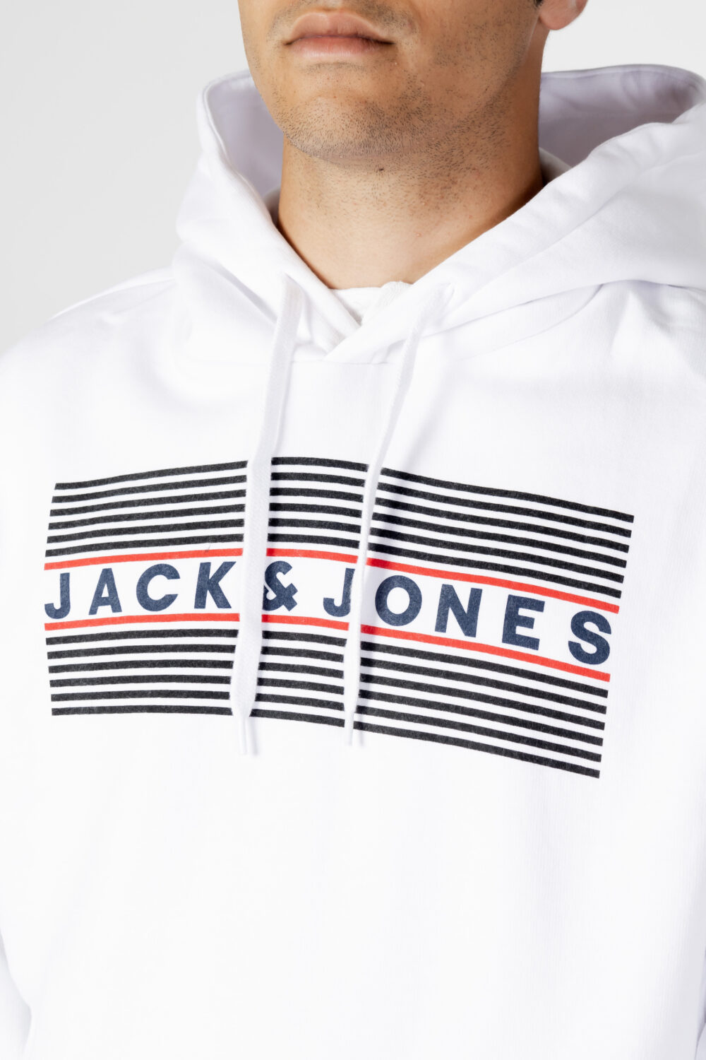 Felpa con cappuccio Jack Jones jjecorp logo sweat hood noos Bianco - Foto 2