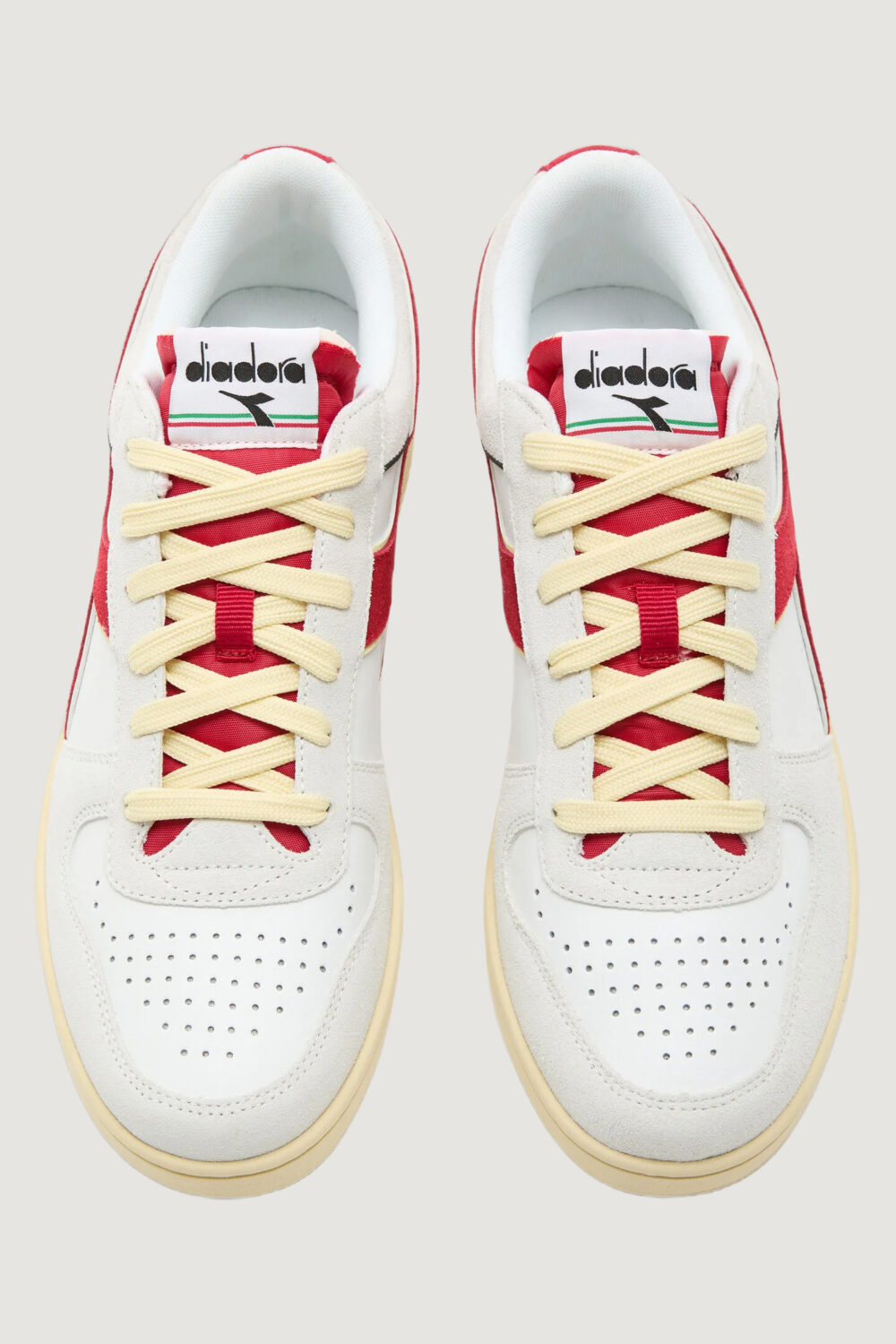 Sneakers Diadora magic basket low suede leather Rosso - Foto 3