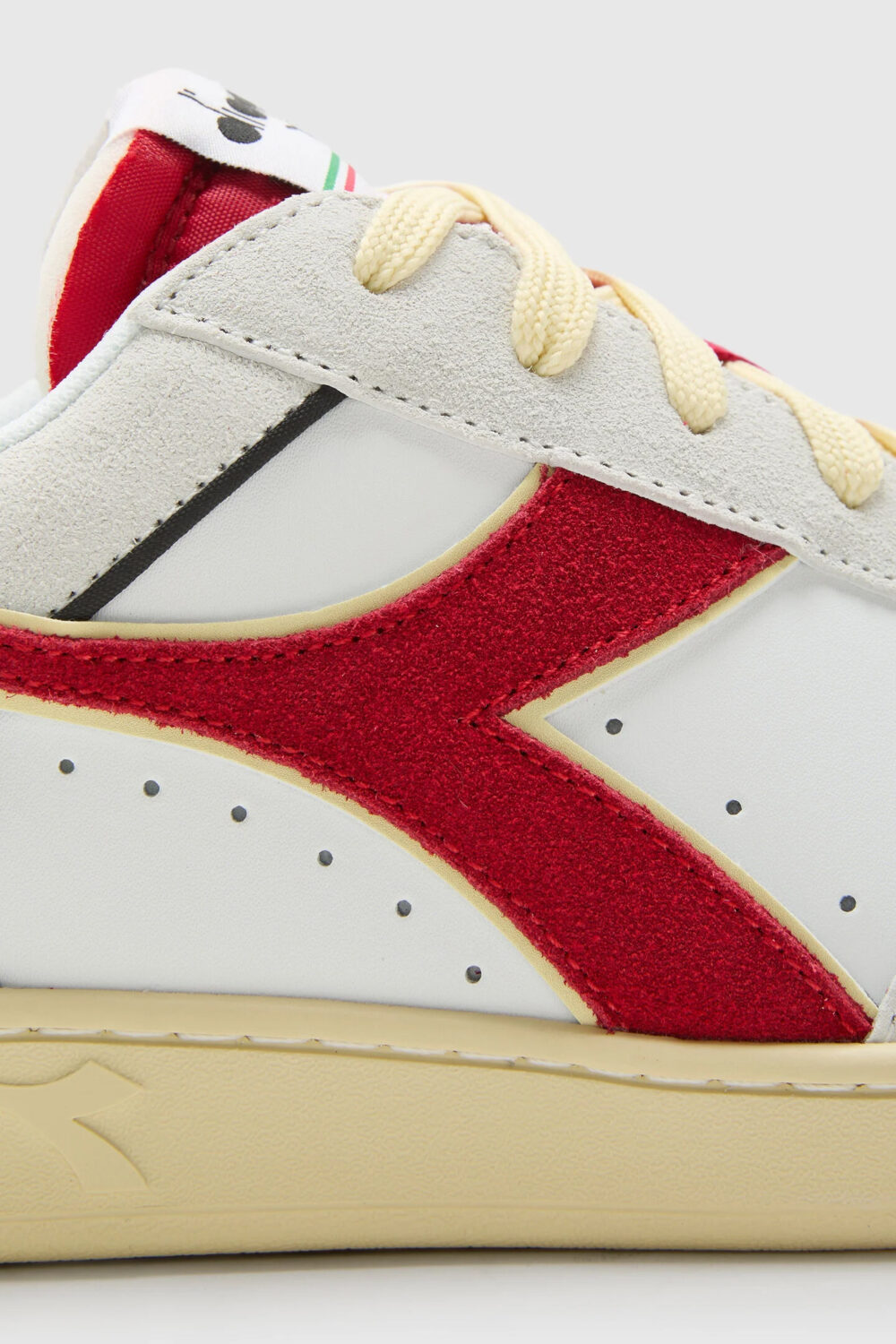 Sneakers Diadora magic basket low suede leather Rosso - Foto 4