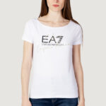 T-shirt EA7 logo corsivo Bianco - Foto 1