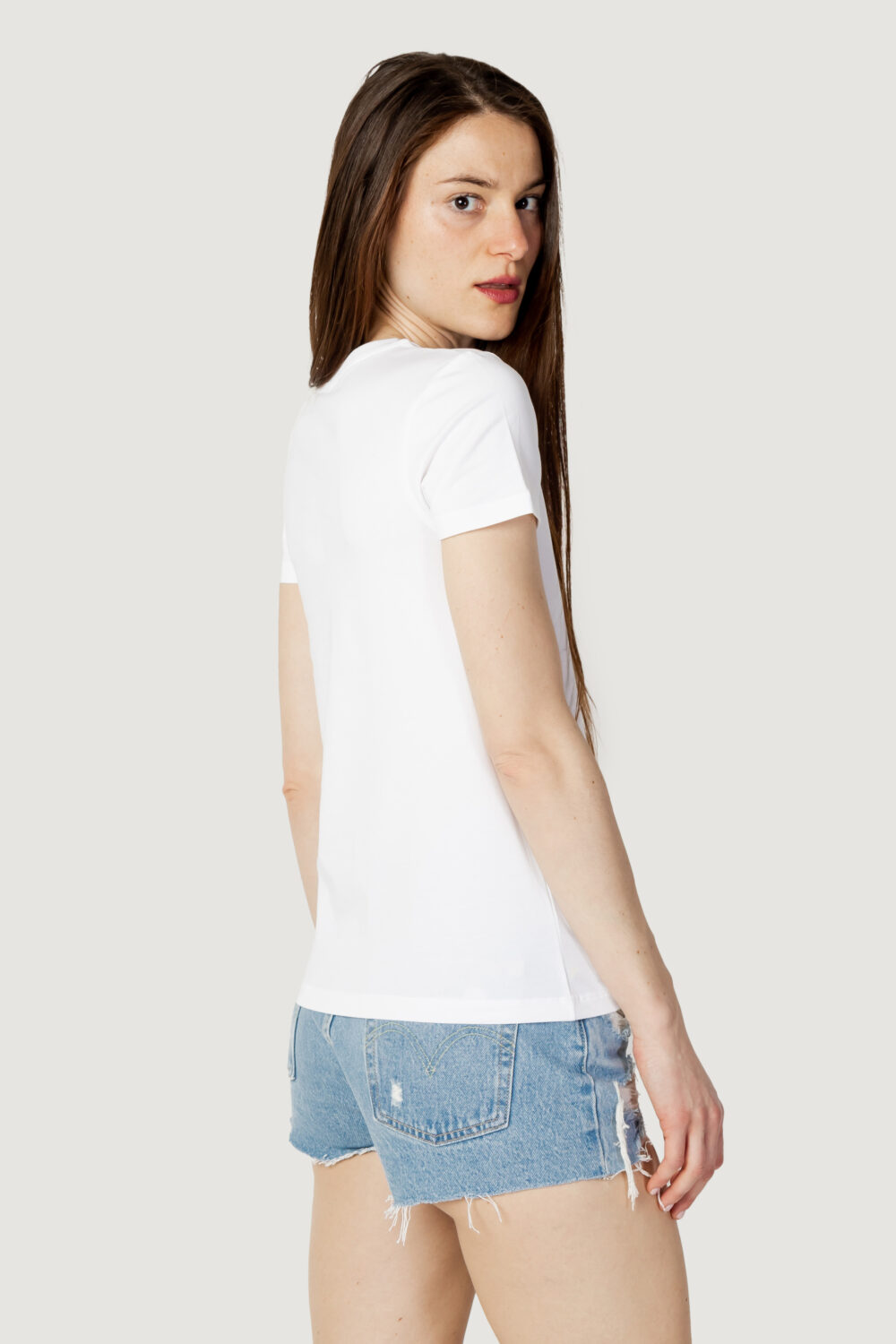 T-shirt Moschino Underwear stampa logo Bianco - Foto 3