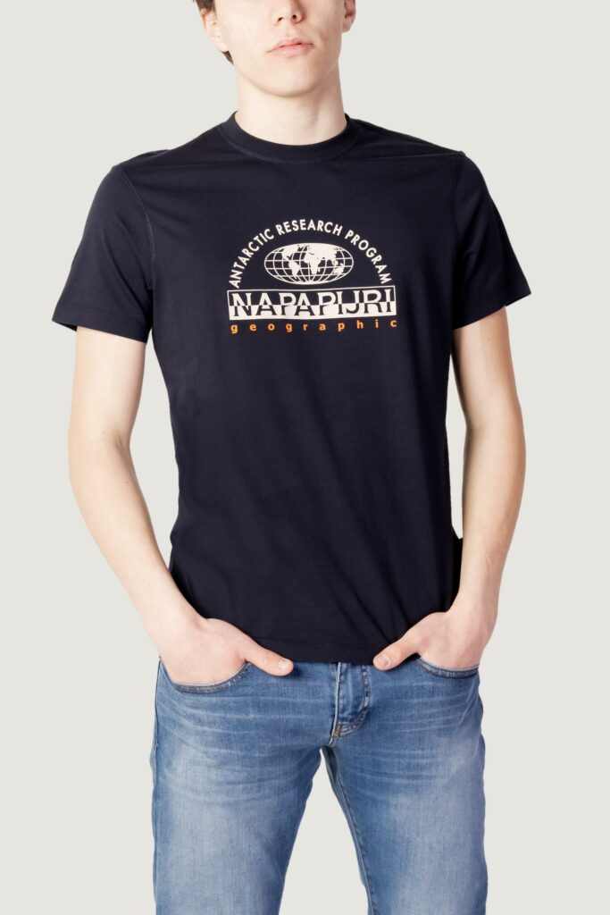 T-shirt Napapijri s-macas ss Blu marine