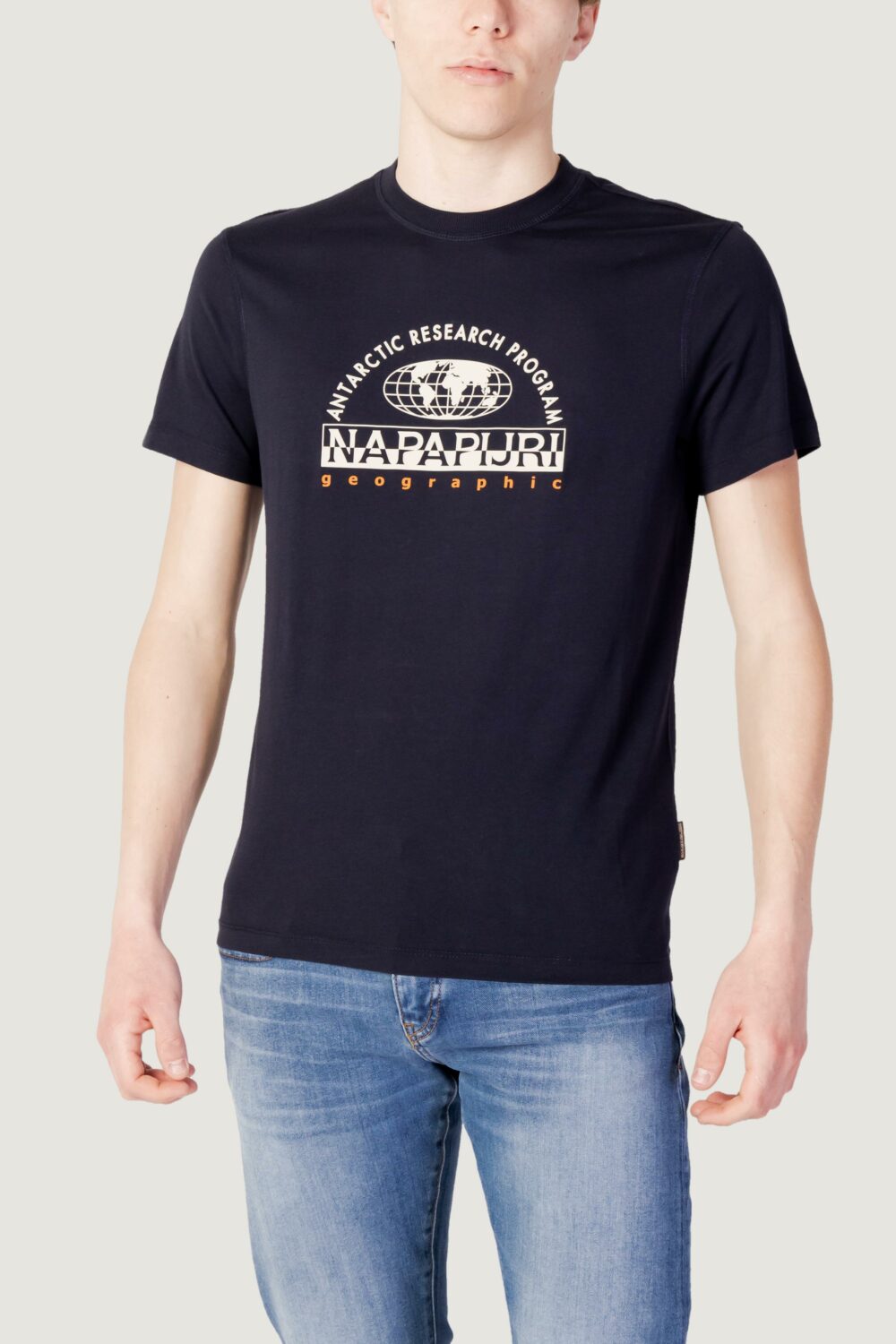 T-shirt Napapijri s-macas ss Blu marine - Foto 5