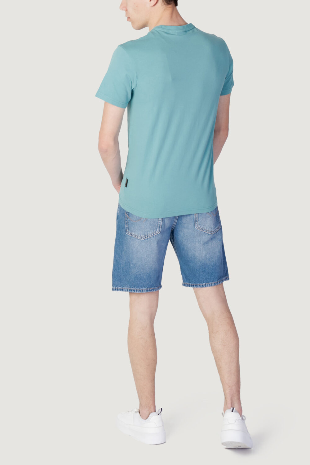 T-shirt Napapijri salis ss sum Celeste - Foto 4